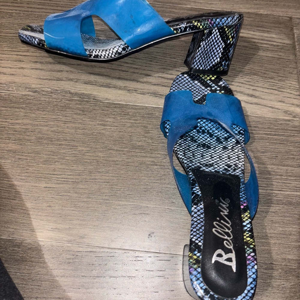 Bellini Vibrant Blue Heeled Sandals